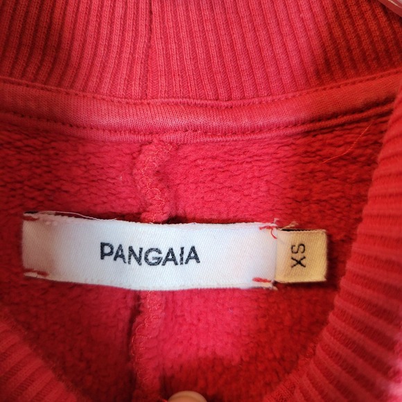 Pangaia Womens Mock Neck Organic Recycled Cotton Sweater Dress Size XS Red - Picture 6 of 13